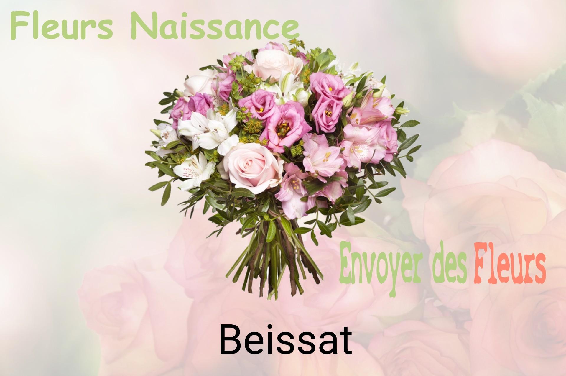 Bouquet de fleurs de naissance livré à Beissat